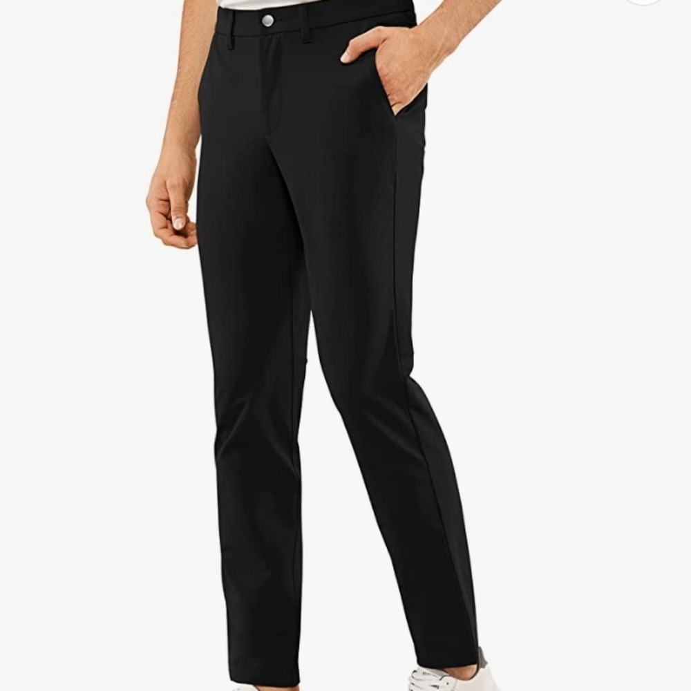 Men's Stretch Golf Pants - 31" Slim Fit Stretch Waterproof, NWT, Black